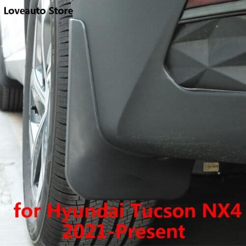 For Hyundai Tucson NX4 2021-Present Car Front Rear Mudflaps Fender Flares Mud Flaps Painted Mudguards Splash Guards Accessories