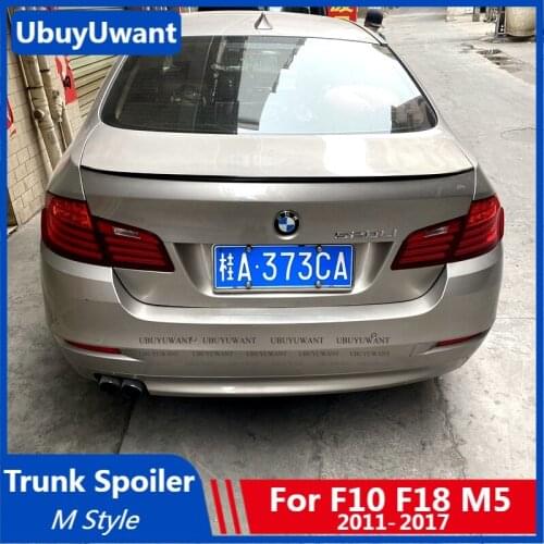 For BMW F10 F18 Spoiler M5 520i 525i 528i 535i 2012-2017 High Quality ABS Car Tail Wing Decoration Rear Trunk Spoiler For Cars