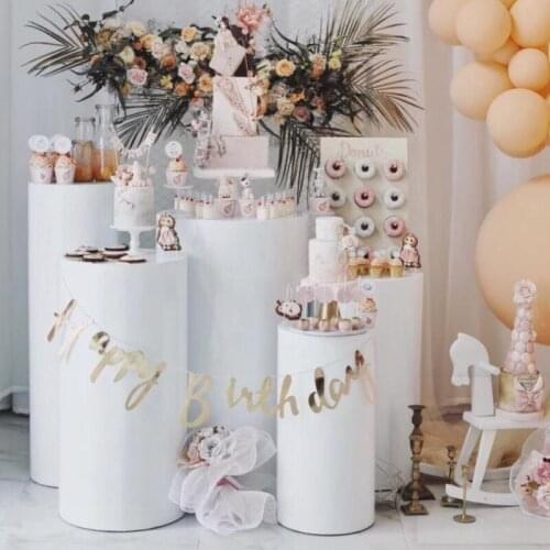 Elegant Round Cylinder Pedestal Display Art Decor Plinths Pillars For Wedding Decorations Holiday party supplies