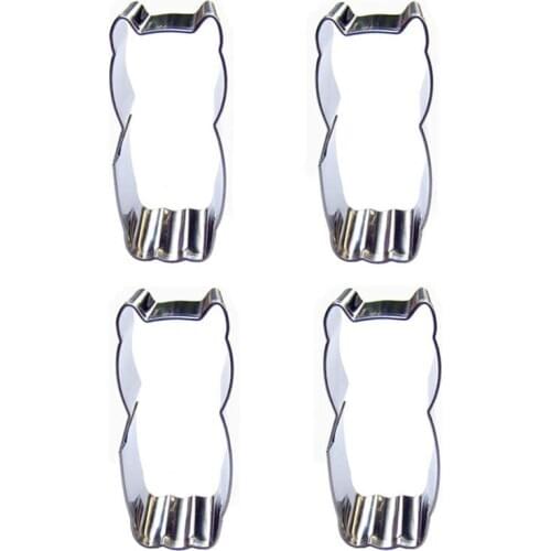 Little Owl shape 4 piece biscuit cutting molds, baking tools, cake decorating soft candy tools