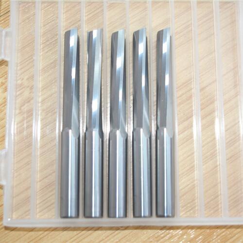 6mm*30mm-5pcs CNC solid carbide End Mill,tungsten steel woodworking insert router bit,2 Flutes Straight cutter,MDF,PVC,wood