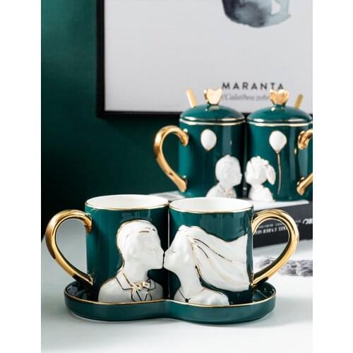 Trend lovers water cup common crowd European style creative personality ceramic cup