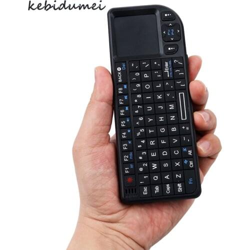 French/Spanish/Russian/English mini Handheld 2.4G RF wireless Keyboard 3 in 1 With Touchpad Mouse For PC Notebook Smart TV Box