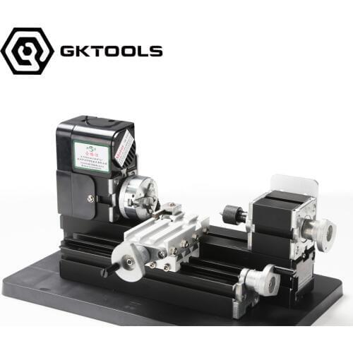 24W All Metal Mini Lathe, used 20,000r/min, 24W Motor ,mini lathe for students DIY Works, best gift for childrens Gift