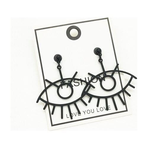Fashion jewelry accessories metal eye earrings for women