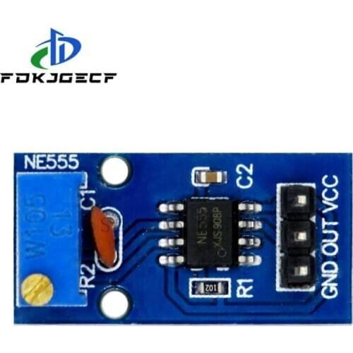 NE555 Adjustable Resistance Frequency Pulse Generator Module Single Channel Output Module 5V-12V for Arduino Smart Car