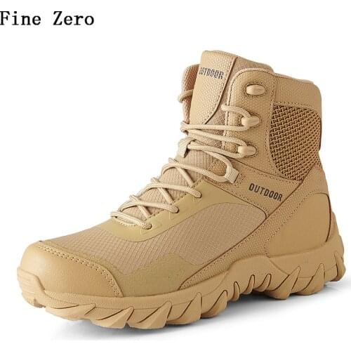 Winter Autumn Men Military Boots Special Force Tactical Desert Combat Hiking Ankle Boats Army Work Mountain Climbing Sneakers