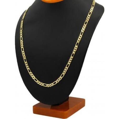 Mens Gold GF 8mm Italian Figaro Link Chain Necklace 24 Inches Unconditional Lifetime Replacement Guarantee
