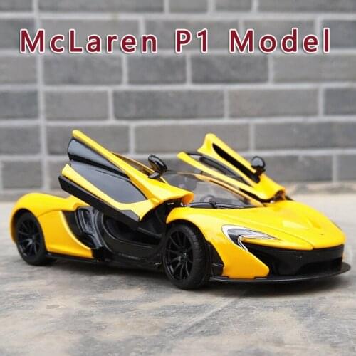 New 1:24 Mclaren P1 Three-Door Original Metal Car Model Simulation Alloy Car Model Decoration Boy Sports Car Gift Collection Toy