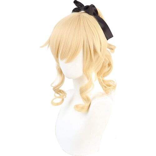 Genshin Impact Jean Gunnhildr Cosplay Wig Heat Resistant Synthetic Hair Carnival Halloween Party Props