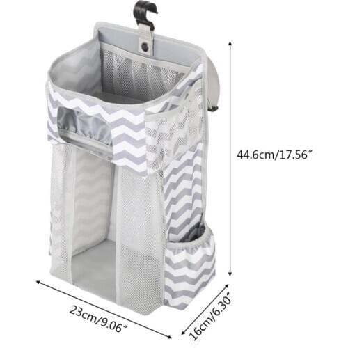 Diaper Stacker Organizer Hanging Storage Bags for Crib or Wall Baby Shower Gifts D0AF