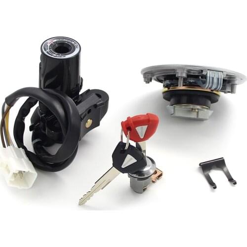 Motorcycle Ignition Key Switch Fuel Gas Cap Seat Lock Kit For Kawasaki ZX1000 Ninja ZX10R 27005-0568 27045-5492 51049-0030 Moto