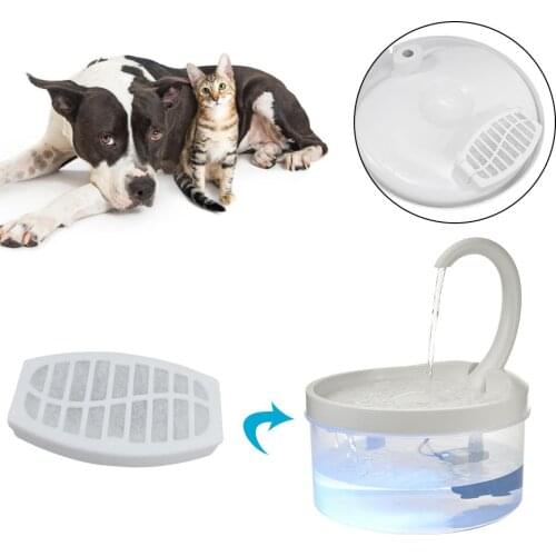 1/4 Pcs Cat Water Fountain Cotton Filter Cat Dog Pet Water Drinking Dispenser Replacement Activated Carbon Filter