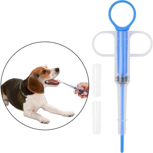 Plastic Pet Pill Tablet Feeder Durable Syringes Feeding Tool With Soft Tip For Cats Dogs