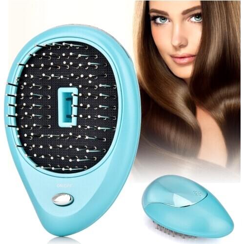Portable Electric Ionic Hairbrush Hair Massage Comb Hair Magic Beauty Brush Comb Massage Home Travel Hair Styling Tool