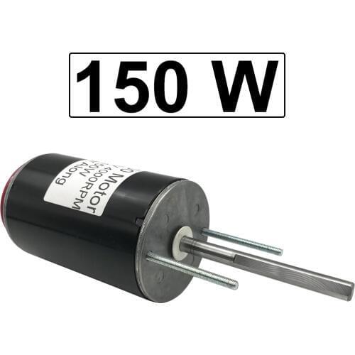 Permanent Magnet Long Shaft DC Motor 2000/4000RPM High Speed Motor 12V 24V Reversible Adjustable Speed For Earthworms Machine