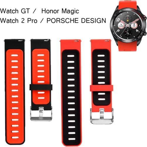 For huawei watch GT/Honor magic/S3/Huami Amazfit stratos 2 Strap Sports Wrist Band straps smart Watch bracelet Silicone correas