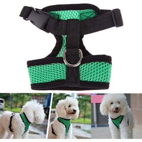 Pet Cat Dog Harness Vest Adjustable Soft Breathable Puppy Harnesses Nylon Mesh Harness For Dogs Cats Collar Pets Chest Strap
