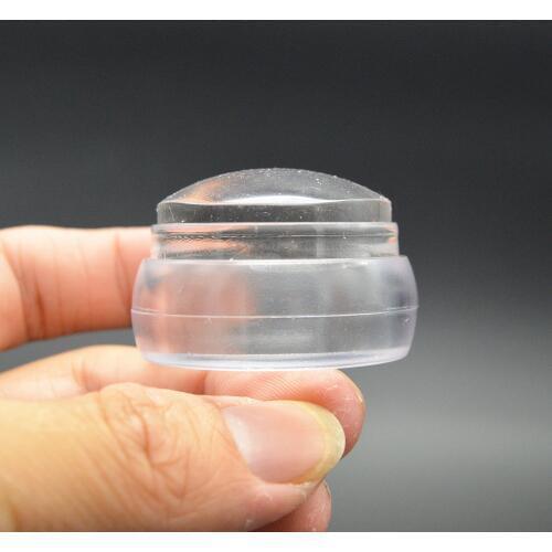 50sets Bottle Shape Matte Nail Art Stamper Scraper with Cap Silicone Jelly 3.5cm Nail Stamp Stamping Tools 2019 New Sale Gift