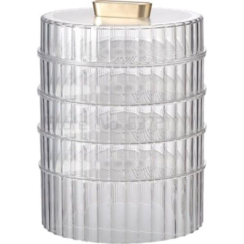 Light luxury heat preservation cover household multi-layer table leftover food dust-proof intelligent cover folding lunch box