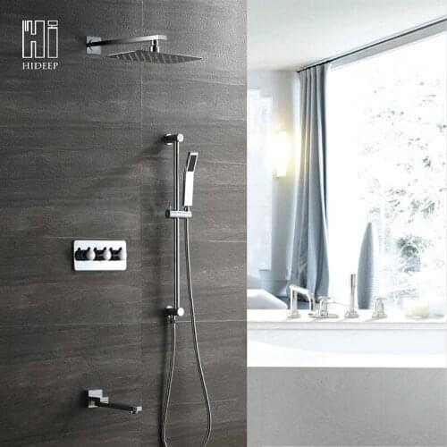 Dark Outfit Shower Shower Suit Three Function Hot And Cold Bring Lift Rod 200*300 Top Spray Hi05011c