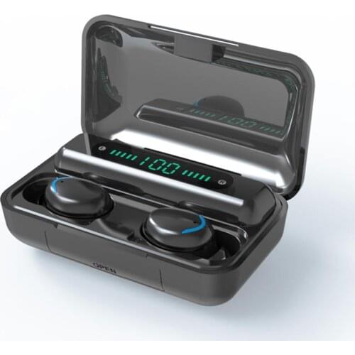 TWS Bluetooth 5.0 Earphones Wireless Earbuds 9D Noise Reduction Sports Headsets 2000mAh Charging Box With Microphone
