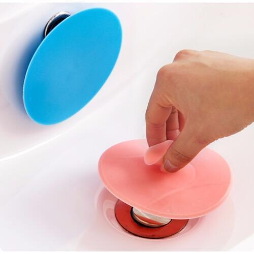 1Pcs Bathroom Leakage-proof Stopper Sink PVC Basin Laundry Sink Bathtub Stopper Water Plug Rubber Circle Silicon Drain Plug