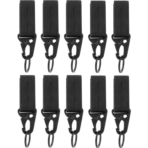 10PCS Belt Keeper With Key Clip For Duty Gear Belt Key Holders Keep Key Ring Easily Accessible