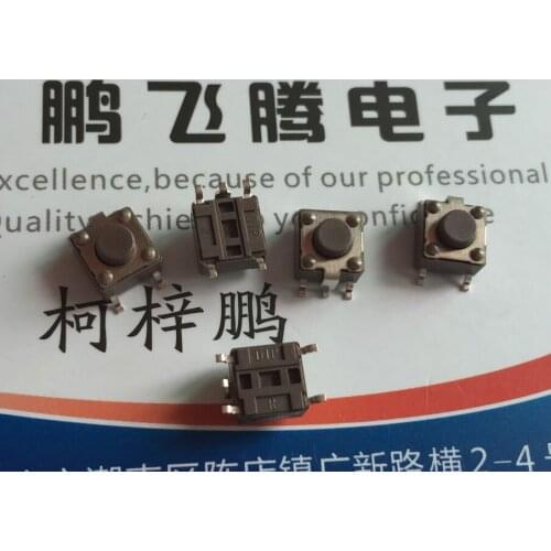 10PCS/lot Taiwan Yuanda DIP touch switch 6*6*5 button patch 5 foot switch 6X6X5 high temperature resistance