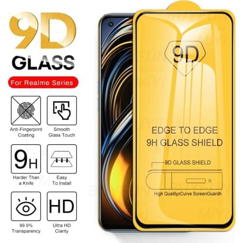 100% Original 9D Full Glue Tempered Protective Glass For Realme Realmi Realm Relme GT Neo RealmeGT 5G 6.43" ScreenProtector Film