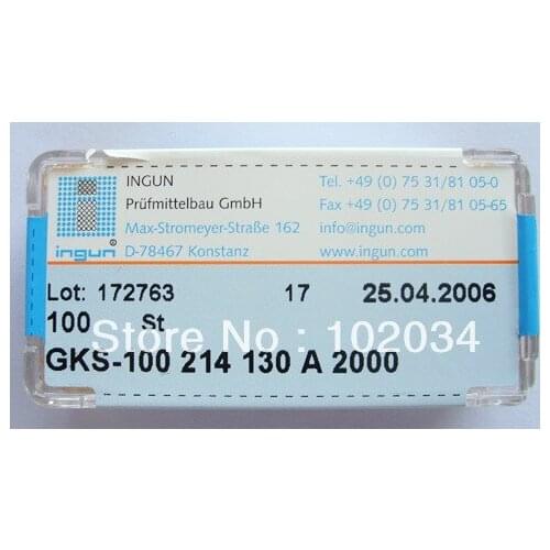 100PCS/LOT INGUN GKS-100-214-130 GKS-100 214 130 A 2000 Spring Test Probe Pogo Pin made in Taiwan