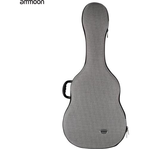 Ammoon 41 Inch Gig Bag Lightweight Hardshell Carrying Case Cotton Exterior Plush Lining with Detachable Shoulder Straps