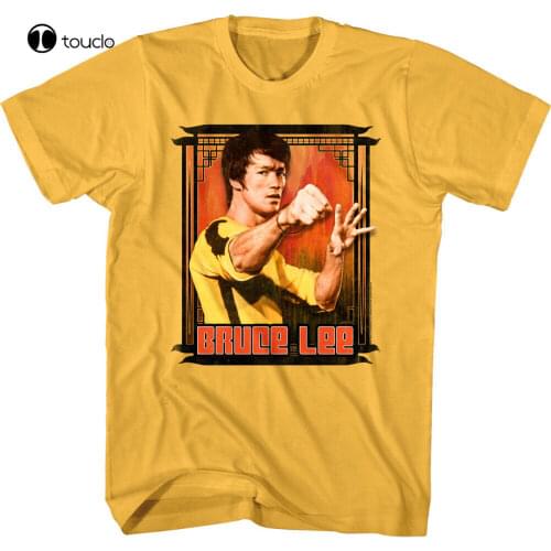 Bruce Lee Yellow Jumpsuit MenS T Shirt China Jun Fan Gung Fu Institute Pagoda Tee Shirt