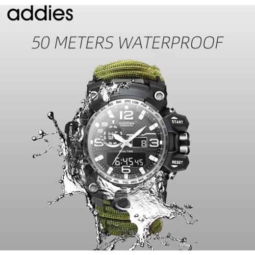 Military Watch Climbing Outdoor Digital Watches Compass 50m Waterproof Shock Resistance 56mm Big Dial Luxury Top Brand Watches