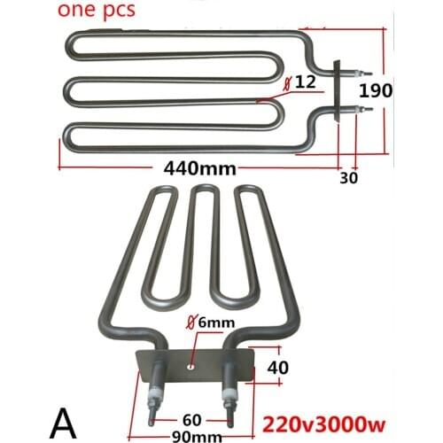 220v Electric Heat Tube high power for grill Tubular Heater Elements Electric Heating Element Heater 440mm/470mm/420mm/220mm
