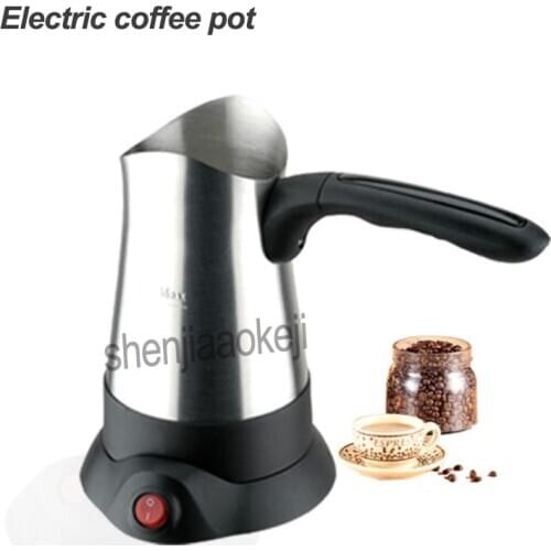 Electric coffee pot 360 degree all-round heating boiling teapot Stainless steel Turkish coffee pot boiled yellow wine jug 220v