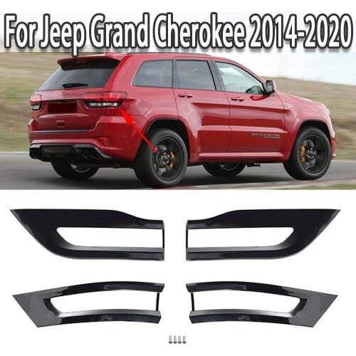 K-Car Black Tail Light Cover Tail Lamp Trim Bezel For Jeep Grand Cherokee 2014 2015 2016 2017 2018 2019 2020