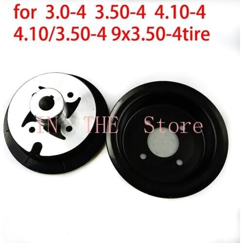 4 Inch 4.10/3.50-4 9x3.50-4 3.00-4 Hub Aluminium Alloy Wheel Rims Keyway Bearing Hubfor MiNi Moto,ATV&Go Kart Electric Scooter