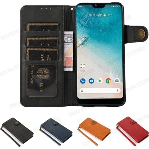 Magnetic Stand Holder Phone Case For KYOCERA ONE S8 KYV48 BASIO 4 KYV47 DIGNO BX Leather Flip Wallet Back Cover with Wrist Strap