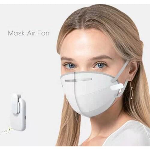 ZK30 Reusable Portable Fan For Face Mask Clip-On Air Filter USB Rechargeable Exhaust Mini Fans Personal Wearable Air Purifiers
