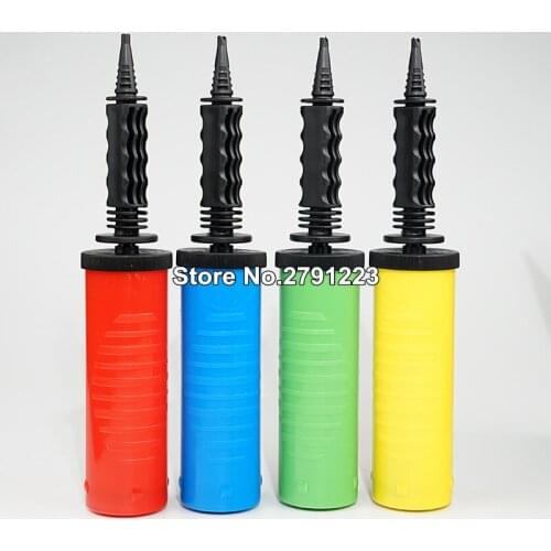 Mini Plastic Hand Held Party Balloon Inflator Air Pump Portable Useful Balloon Birthday and Christmas Decoration Tools free ship
