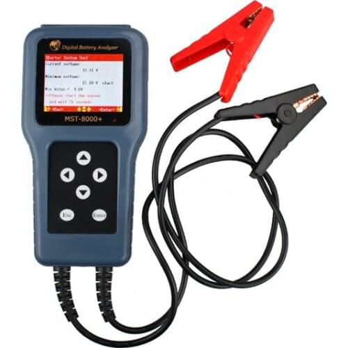 Portable Auto Digital battery tester MST-8000+ with detachable printer for car repair shop 12V and 24V battery system tester
