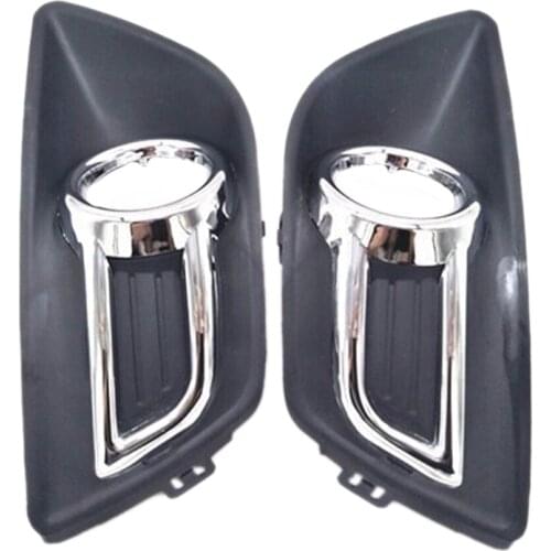 Car Front Bumper Fog Light Chrome Cover Fog Lamp Cover for Citroen C4 C-Quatre 2008-2011