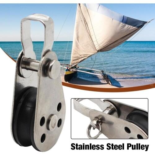 316 Stainless Steel Marine Grade Kayak Canoe Pulley Reduce Load Flexible Pulley Boat Accessories in stock