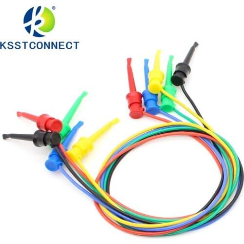TL672 10pcs 18AWG special soft silicone test leads two quick test hook 0.5M