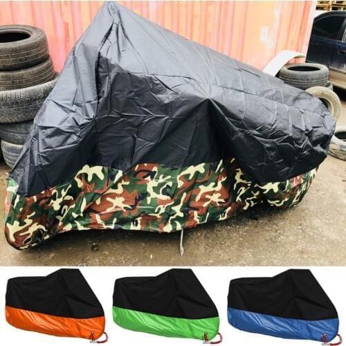 High Quality Camouflage Waterproof Dustproof UV Protective Breathable Motorcycle Motor Vehicle Cover M/L/XL/XXL/XXXL/XXXXL
