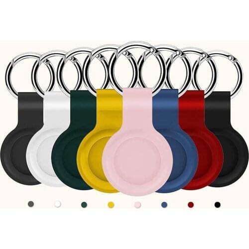 Apple Air tags Locator Tracker Anti-lost Device Keychain Protective Sleeve，For Apple Airtags Liquid Silicone Protective Sleeve