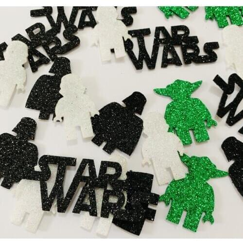 Starwars Confetti Happy Birthday Party Table Scatters Decorations Glitter non-woven Party Supplies Jedi Kids Room Deco