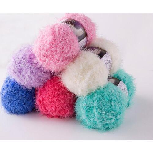 100g/ball Long Hair Mink Yarn Faux Fur Mohair Wool Cashmere Yarn for DIY Hand Knitting Crochet Sweater Thread Baby Yarn FZ17
