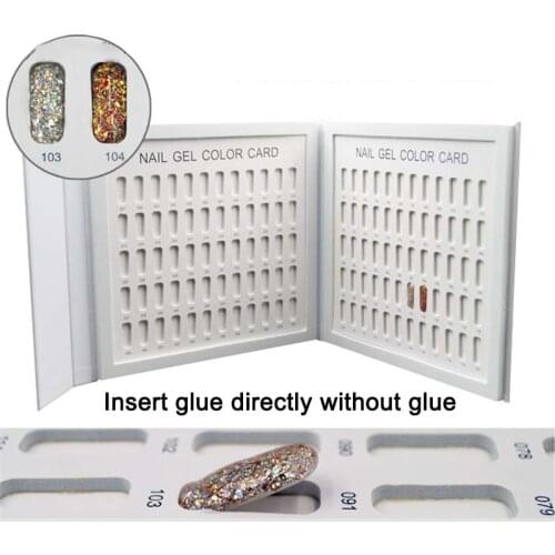 120 Colors Nail Gel Polish Color Display Book Nail Art Dedicated Card Chart Painting Painting Manicure Gel Colors Showing Book